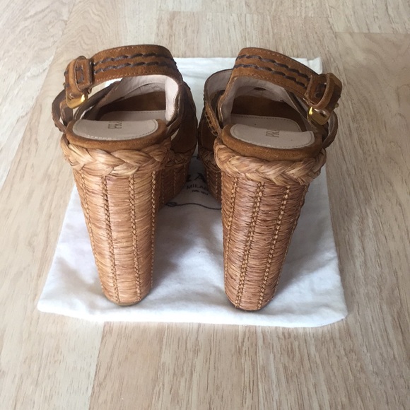Prada Women’s Wedge Sandals . New . Stylish - Picture 3 of 4